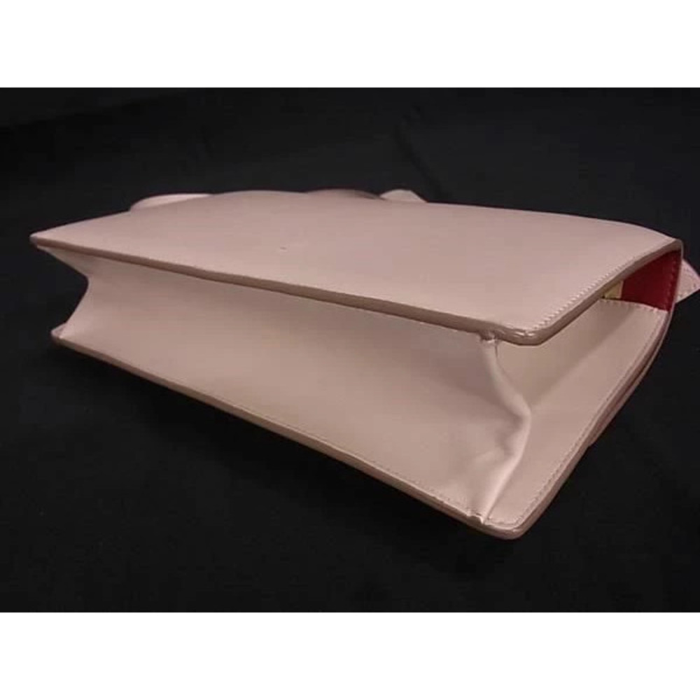 Salvatore Ferragamo Gancini Leather 2way Shoulder Bag Beige - Picture 6 of 7